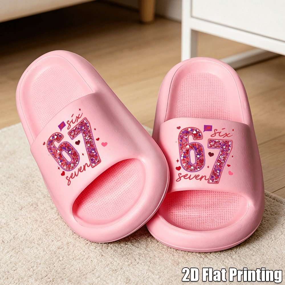 TEMU New Summer Slippers, Easy And Versatile, Thick Sole, Girls' Sandals, Casual Beach