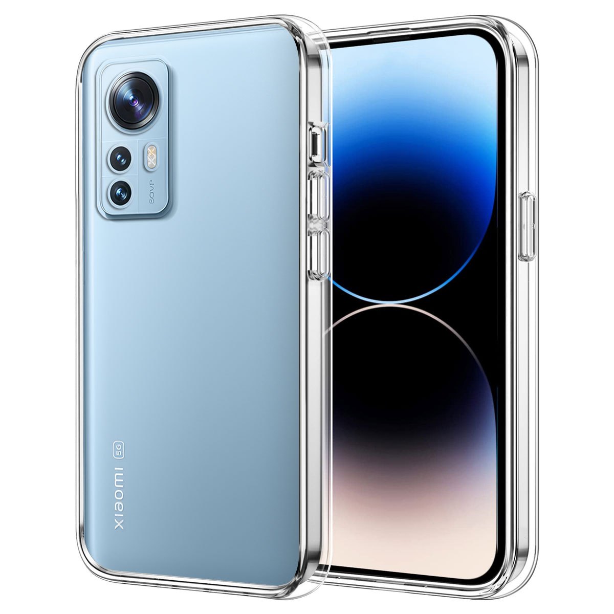 TEMU Phone Case - Case For Xiaomi 12 Shockproof Phone Bumper Cover Anti-scratch (transparent)