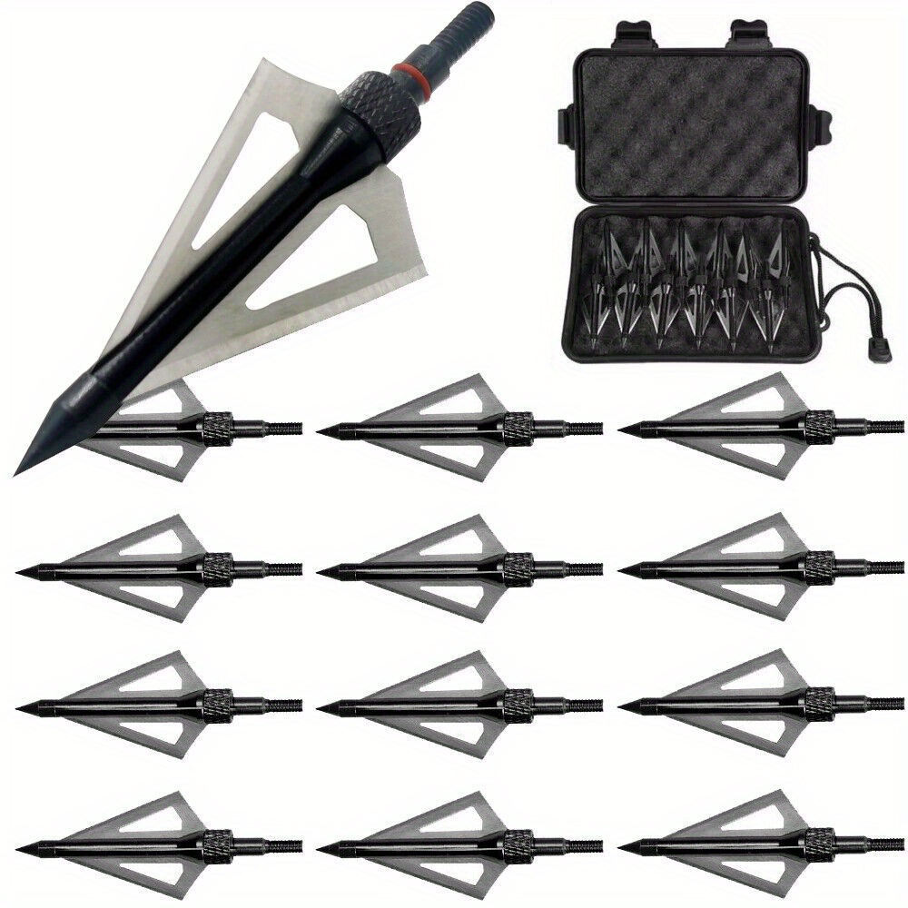 6pcs Tir à l'arc Têtes de Flèche 160 Grain Pointes de Flèche