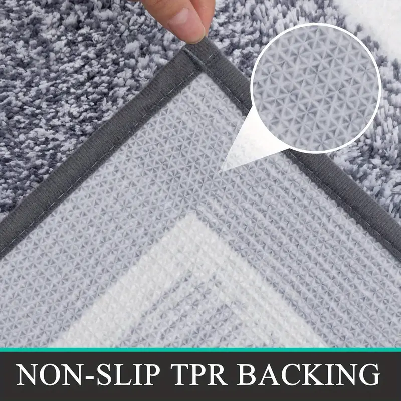bathroom rugs sets 2pcs non slip bath mats for bathroom absorbent bath rugs floor mat machine washable shower rugs for bathroom floor tub and shower Product details 4