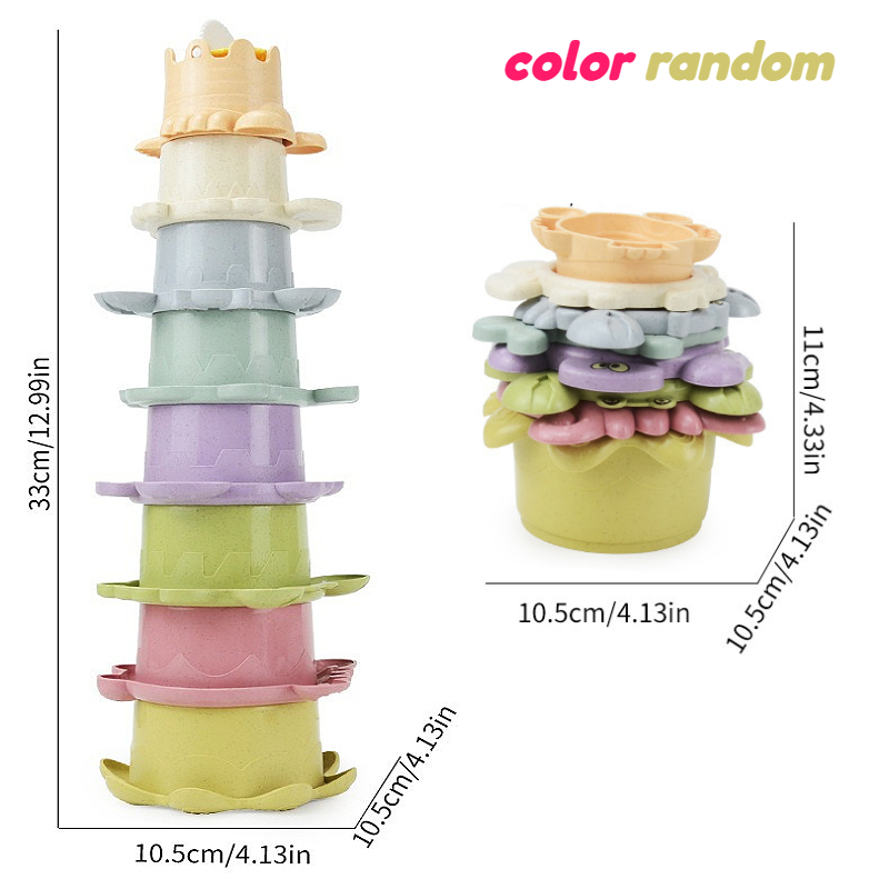 8pcs Accessory Sorting Stacking Toy for Learning