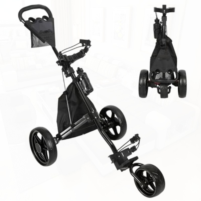 3 wheel push golf carts sold on Temu United States
