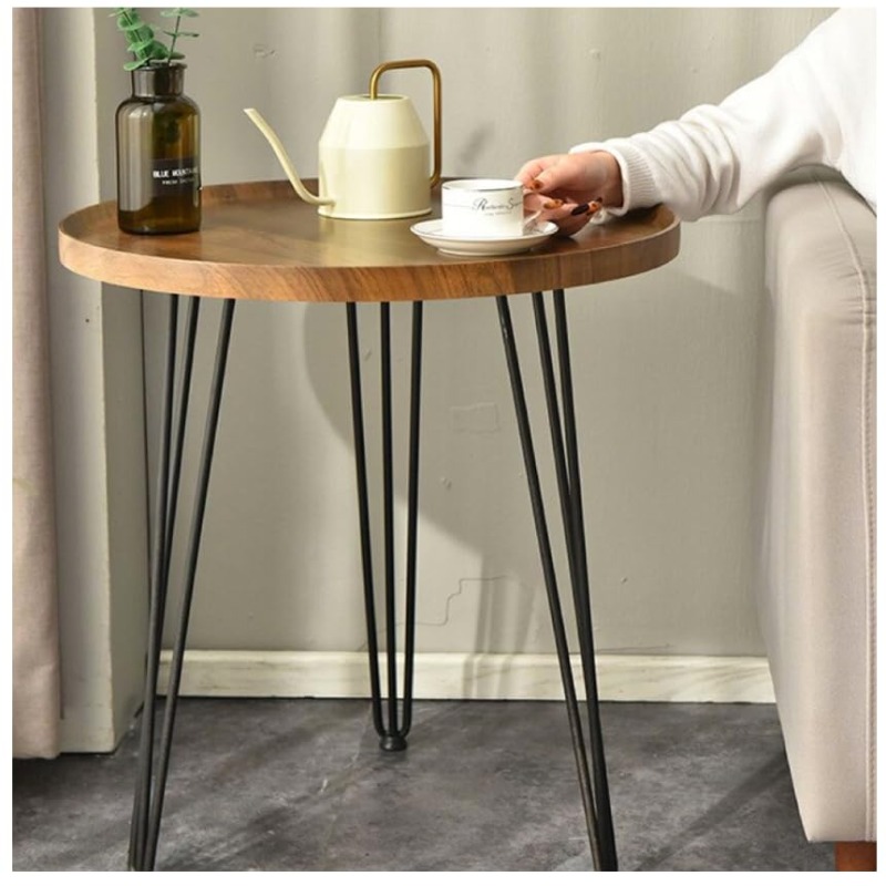 Home Decor Nordic Rounded Side Coffee Table 50X50Cm