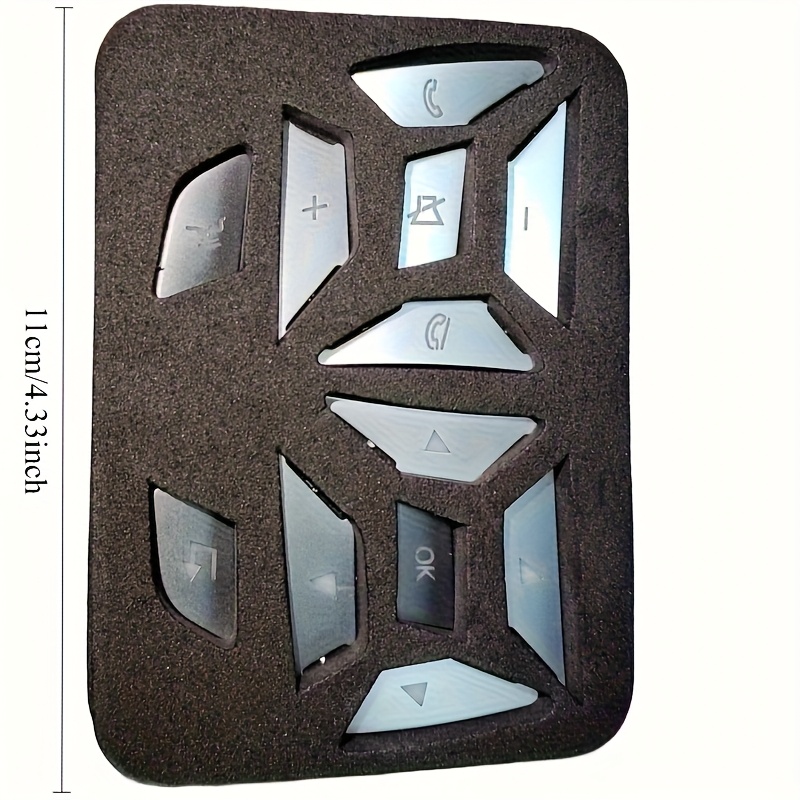 TEMU Steering Wheel Button Decorative Cover Switch Sleeve For Mercedes- Benz A, B, C, E, Ml, Gl, , , Sl Class Models W176, W246, W212, W204, 2012-