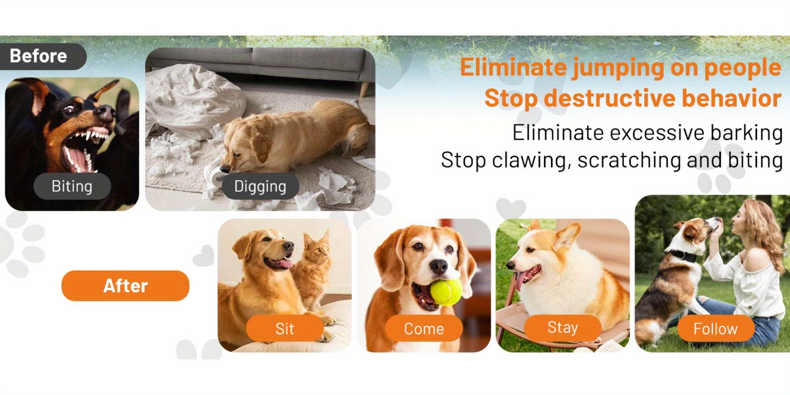HEYMIX Sonic Dog Bark Deterrent Devices with 3 Ultrasonic Levels 10KHZ-25KHZ, Anti Barking Device, Anti Bark Device for Dogs Work Range up to 10.06meter, Dog Barking Control Devices for All Dogs