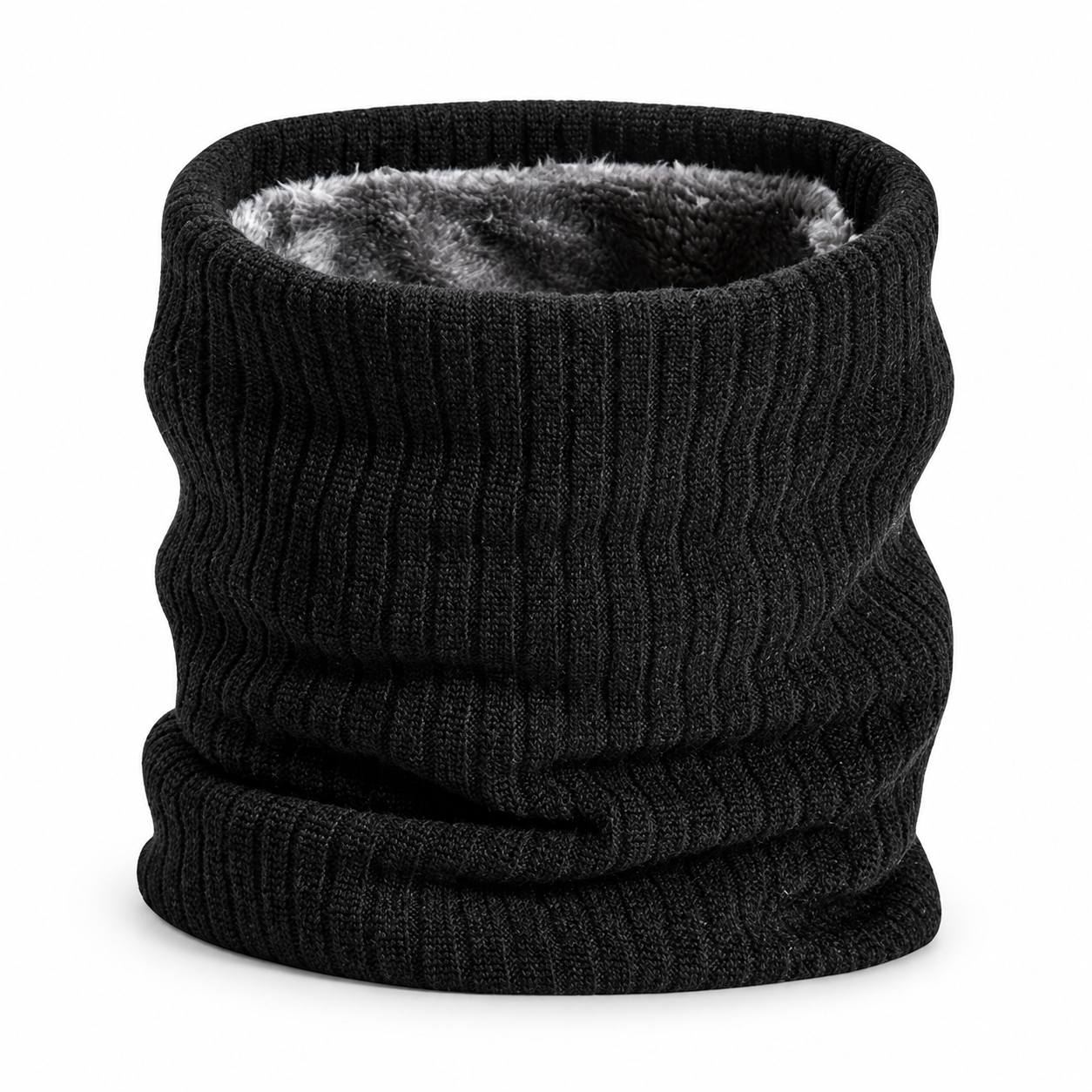 TEMU Men's Winter Neck Warmer, Thick Fleece Lined Thermal Neck Gaiter, Warm Scarf For Skiing, Hiking, Cycling, Camping, Commuting & Cold Weather