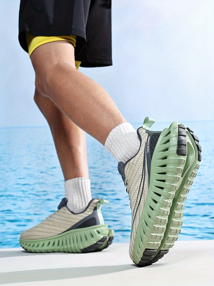 Sneakers, Men's Outdoor Trail Running Shoes, Breathable, Shock-Absorbing, Lightweight, Soft-Soled Men's Shoes, Training Mesh Breathable Casual Trendy Women's Shoes, Student Campus Commuting Lace-Up Shoes