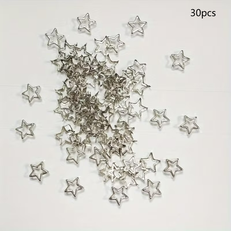 E-shop 12 mm x 12 mm dekorative Metallnieten mit fünf Beinen, für Punk-Kleidung, -Verzierungen und Lederhandwerk, ideal für Bastelarbeiten und