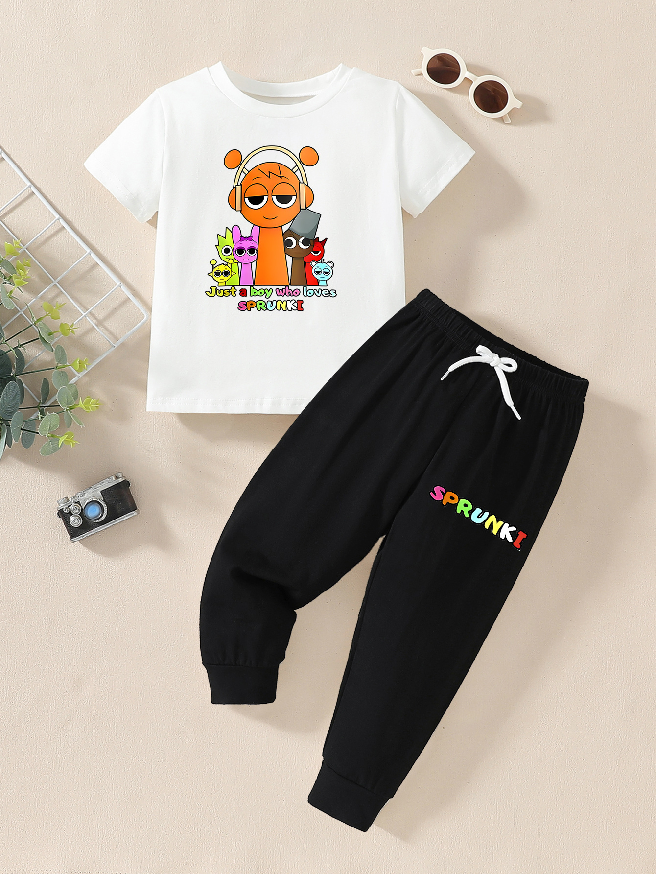 european american printed hoodie set boys girls amazon Temu New