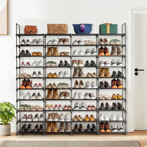 10 9 tier shoe rack tiered storage solution for all your footwear accessories with ease