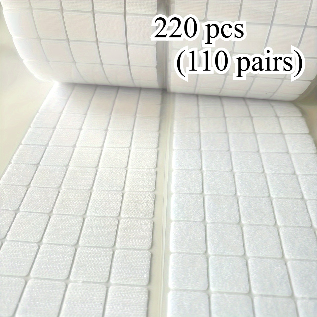 TEMU 100/220 pièces auto-agrippants robustes en nylon carrés de 0,79" pour fixation solide - Idéal , , , de classe, les fournitures pour enseignants,