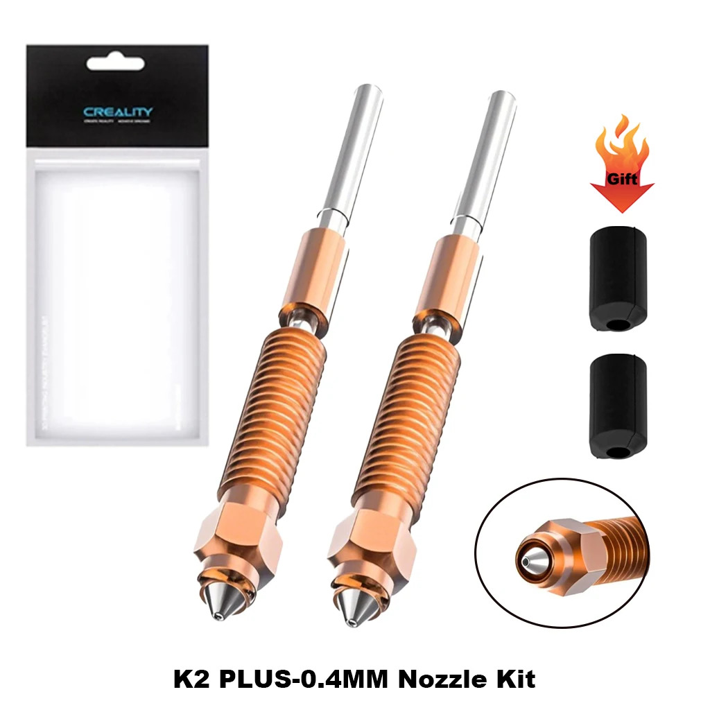Creality Plus Nozzle Kit, 2pcs, Unicorn Quick Replacement Nozzle, 3d Printer Parts And Additions