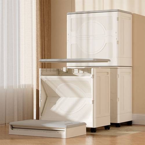 large capacity household storage box with a lid and wheels for organizing clothes miscellaneous items and blankets