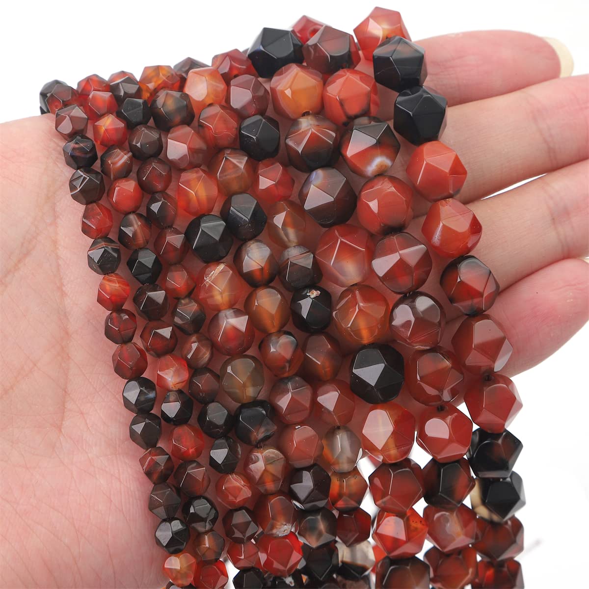 Natural Red Agate Beads for Handmade Jewelry Making