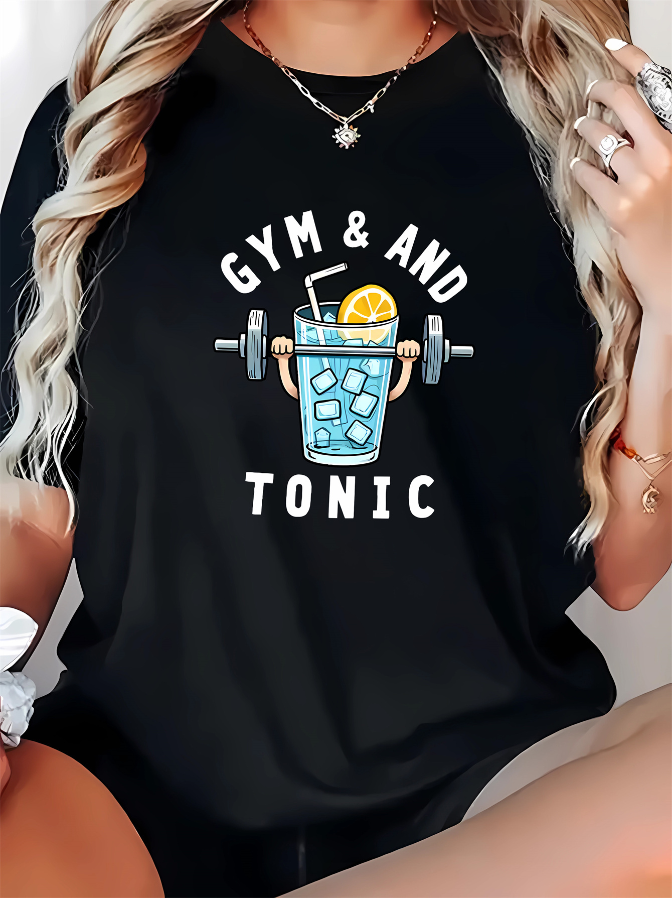 gym tonic womens casual short sleeve crew neck t Temu Australia