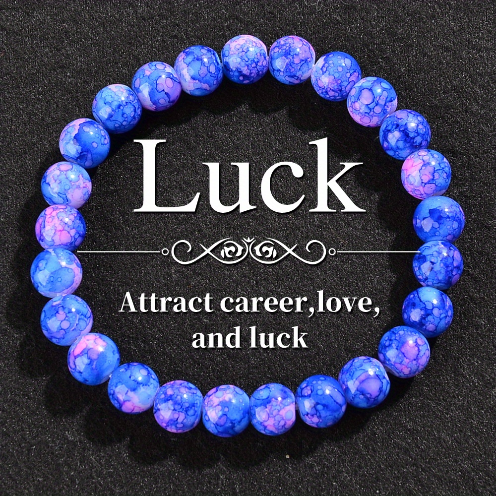 E-shop 1 Stück Unisex Boho Künstlerisch Gestaltetes Armband aus Natürlichem Achatstein. Jede Achatperle ist einzigartig. Ein Glücksbringer für jeden