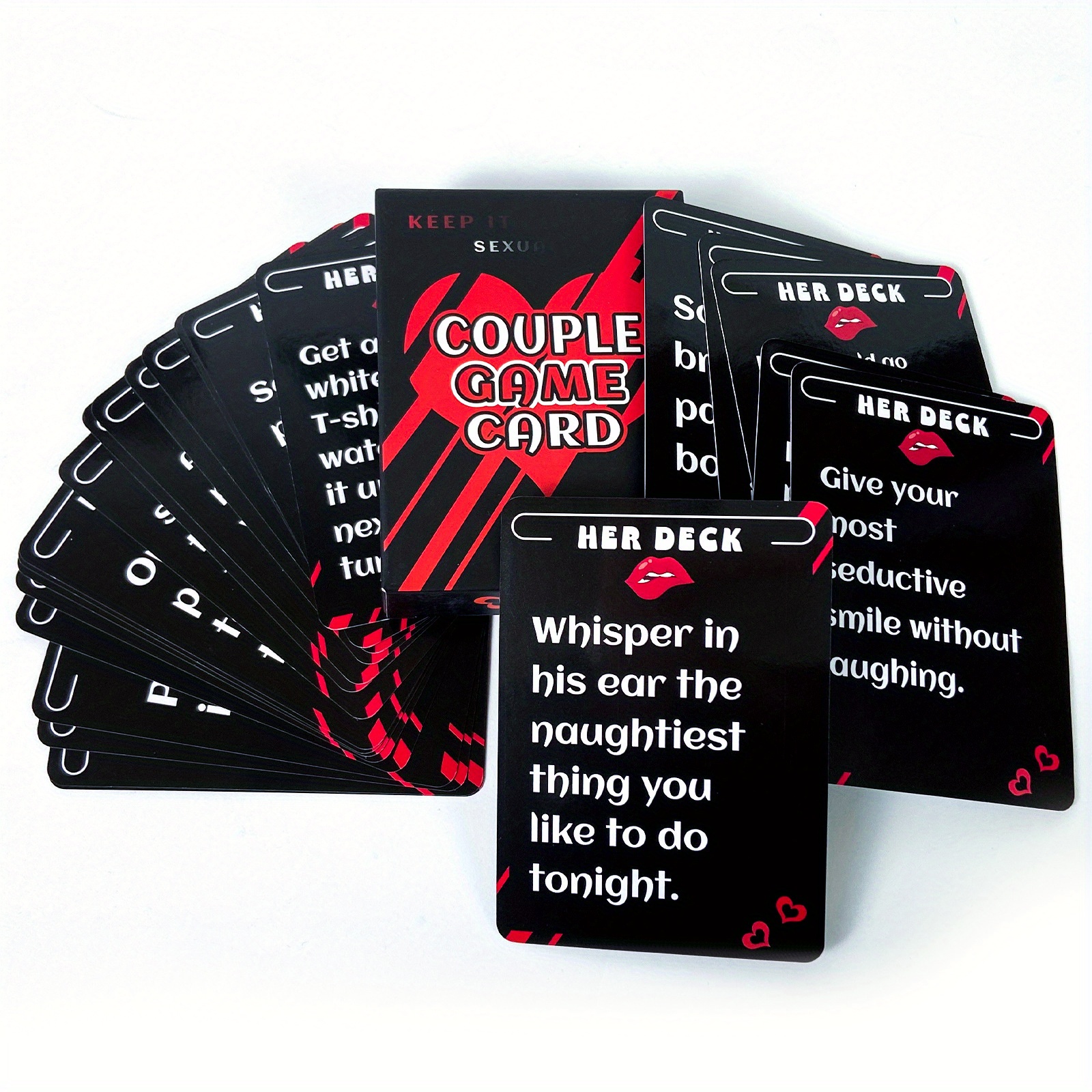 50pcs couple game cards flirty fun date night icebreaker cards with       scenes questions for couples     0