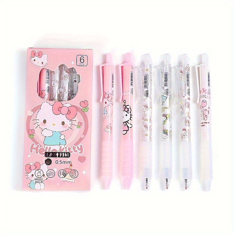 

1pc, 1pc Pinceau Gel Sanrio Hello Kitty - Écriture Douce, Prise Confortable, Design Mignon de Dessin , Convient pour les Fournitures Scolaires et de Bureau, Sanrio