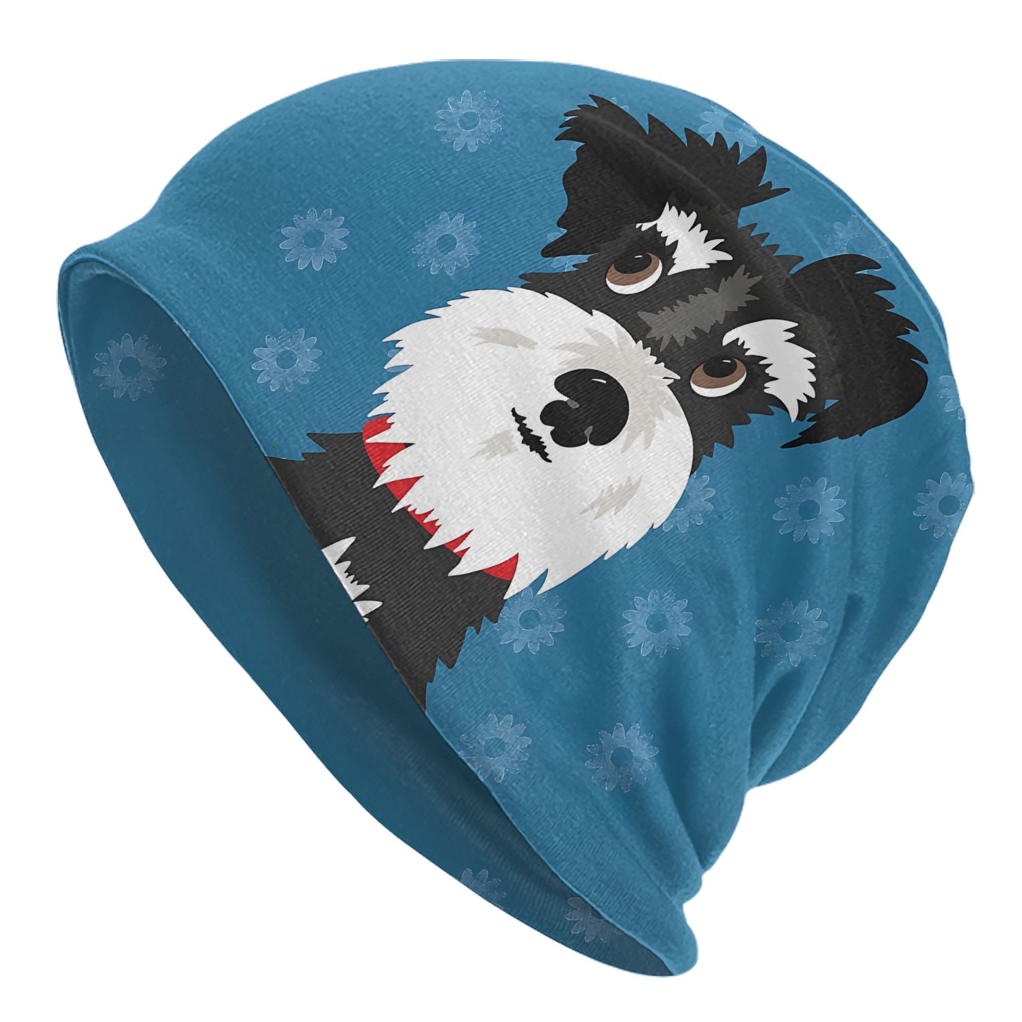 

Schnauzer & Daisies - Stretchy Polyester Skull Cap For Men,