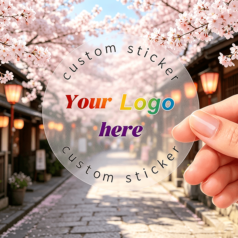 TEMU Custom Transparent Stickers 1/1.38/1.5/1.55/2/2.5/3/3.5 Inches, Personalized High-quality Stickers, Suitable For Weddings, Parties, Birthday
