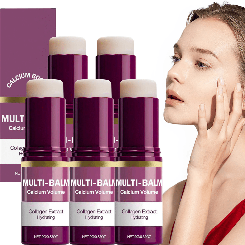 TEMU Set Of 5 Multi-balm Sticks, A Moisturizing Cream With Collagen That Hydrates And The Skin On , Eyes, And Neck. Provides Gentle For Dry Skin With A Smooth And Comfortable Texture