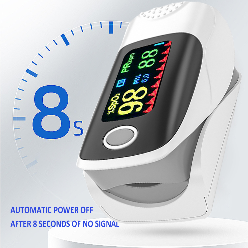 fingertip   oximeter with   rate and respiratory monitoring spo2 heart rate pi and rr measurements blood oximeter 4 way rotatable screen for home and use