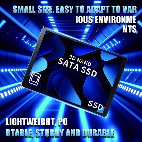 Portable SATA III 2.5-Inch Built-In Solid State Drive - SSD for Laptops And Desktops, 560Mb/S Read Speed, 550Mb/S Write Speed, Quality Storage, Stable Performance And Perfect , Suitable for Gift Gifts