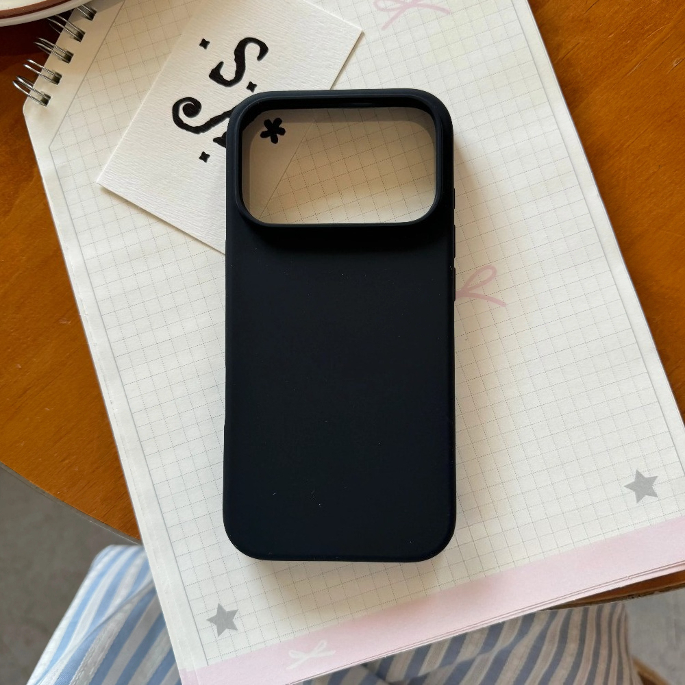 TEMU Coque de téléphone - Texture douce et au , comme du peluche ! Coque de téléphone premium de couleur pure en silicone liquide non gras, adaptée à