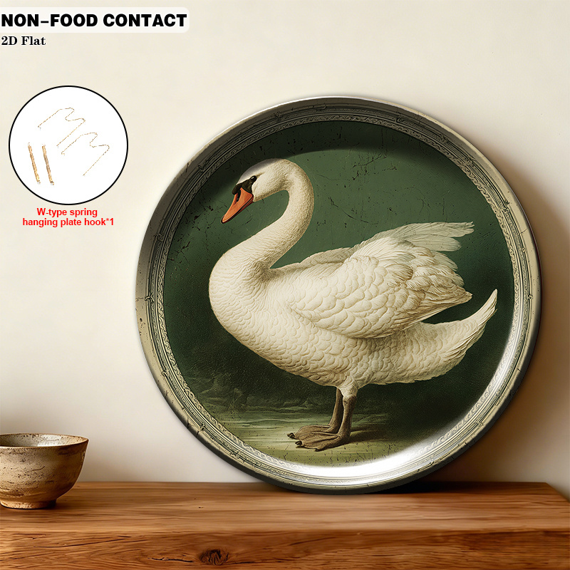 TEMU 1pc Ceramic Decorative Plate, Portrait Art Decorations, (for Decorative Purposes Only, Non-food Contact)- Suitable For Decoration In Kitchen,