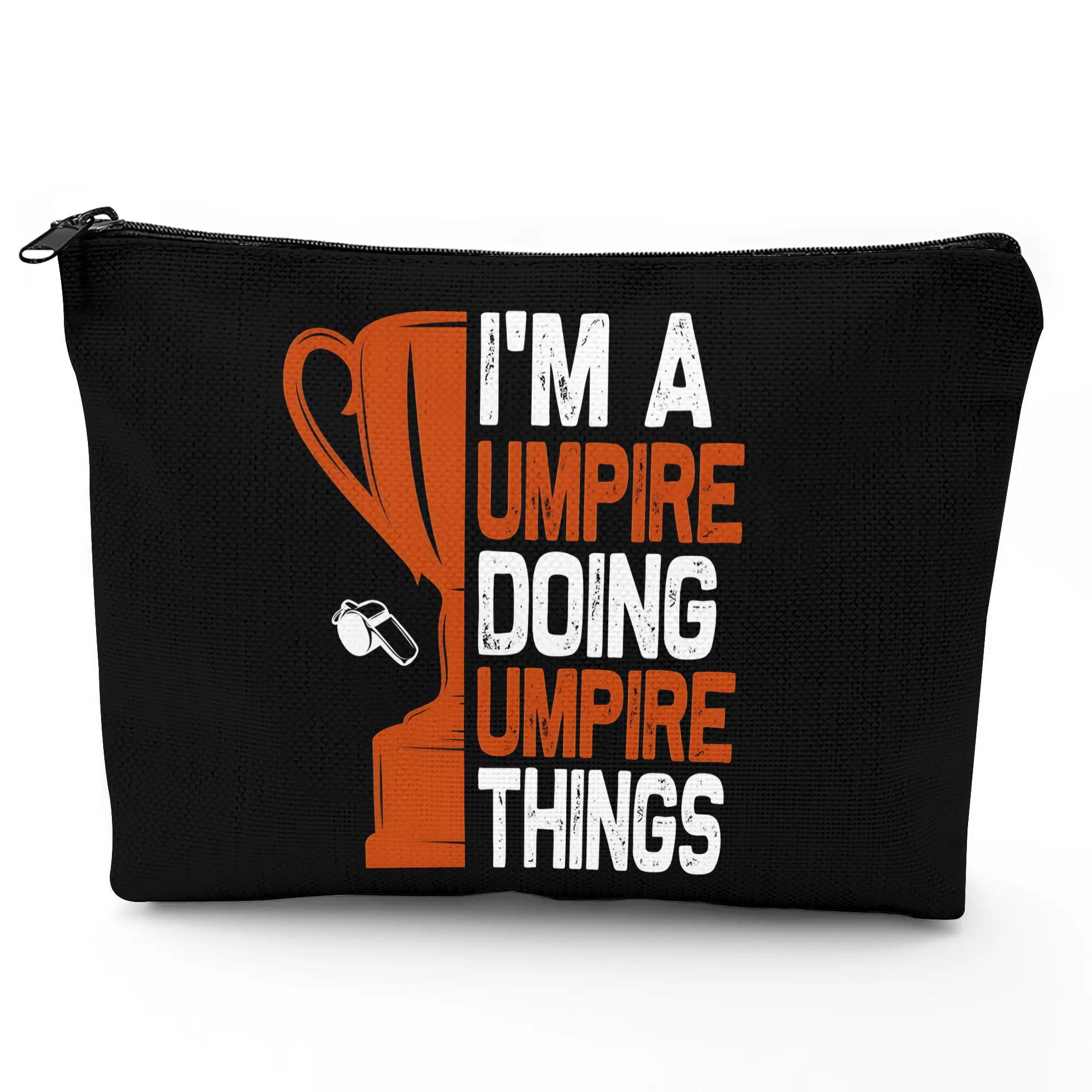 TEMU I'm A Umpire Doing Umpire Things Compact Cosmetic Bag Suitable For Handbag Or Tote, Pouch With Umpire-themed Print, Travel For Touch-ups,