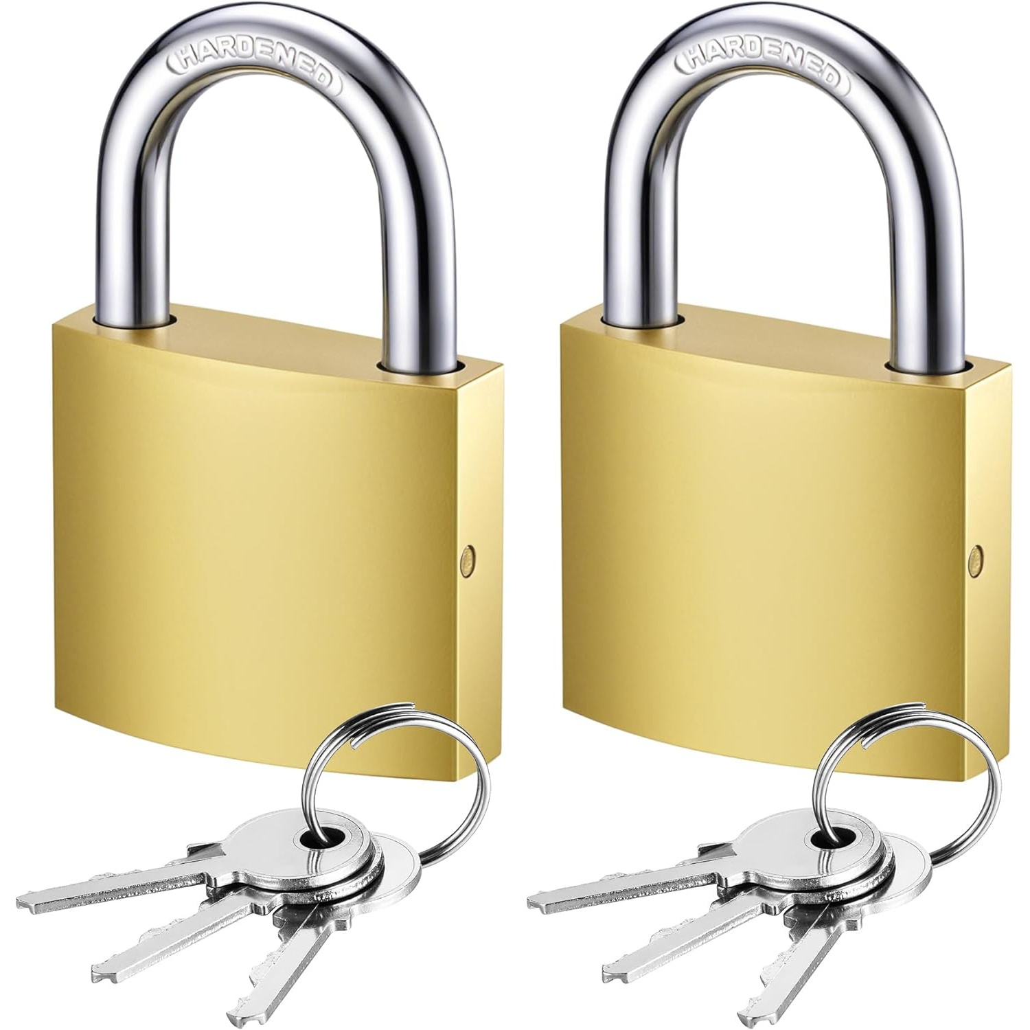 E-shop 2er-Pack Schlösser mit Schlüssel, kleine Schließfachschlösser, 33 mm, Schlüssel, Schließfachschloss für Rucksack, Gepäck, Schulschließfach,