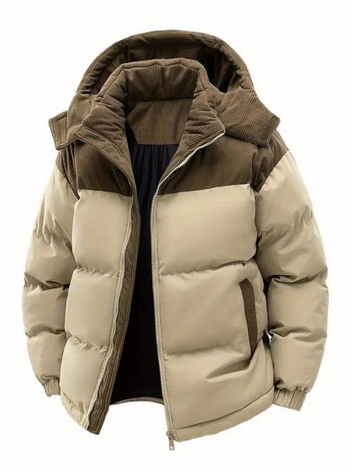 1 pc new winter hooded casual fleece mens coat jacket mens detachable hooded warm color jacket couples winter youth jacket top
