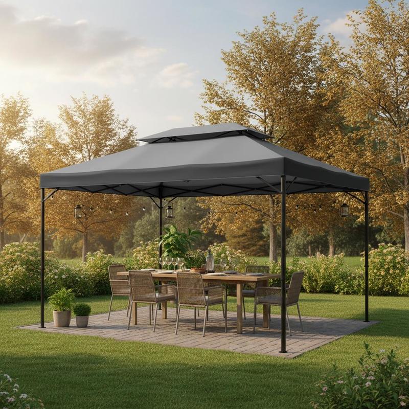 Garden 2.98x5.3x2.59m Outdoor Area Polyester Cover Shade Shelter Weather Protection , Party Tent, Garden , Outdoor Sunshade, Sturdy And Durable, Easy To Assemble
