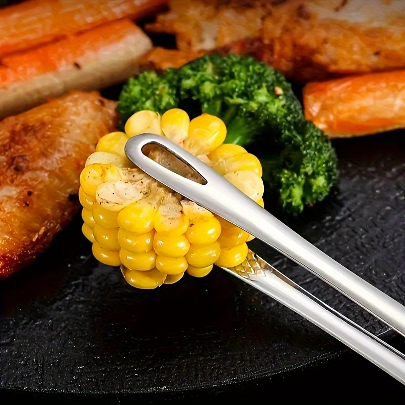 2pcs stainless steel serving tongs rust resistant scratch resistant ideal for bbq salad dessert and buffet use   christmas valentines day thanksgiving and more elegant and durable Product details 1