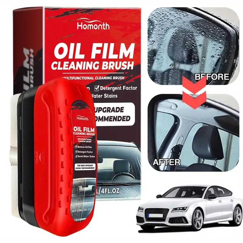 5pcs oil film remover removes dirt car glass sponge cleaning brush windshield oil film stain remover glass oil film cleaning brush details 1