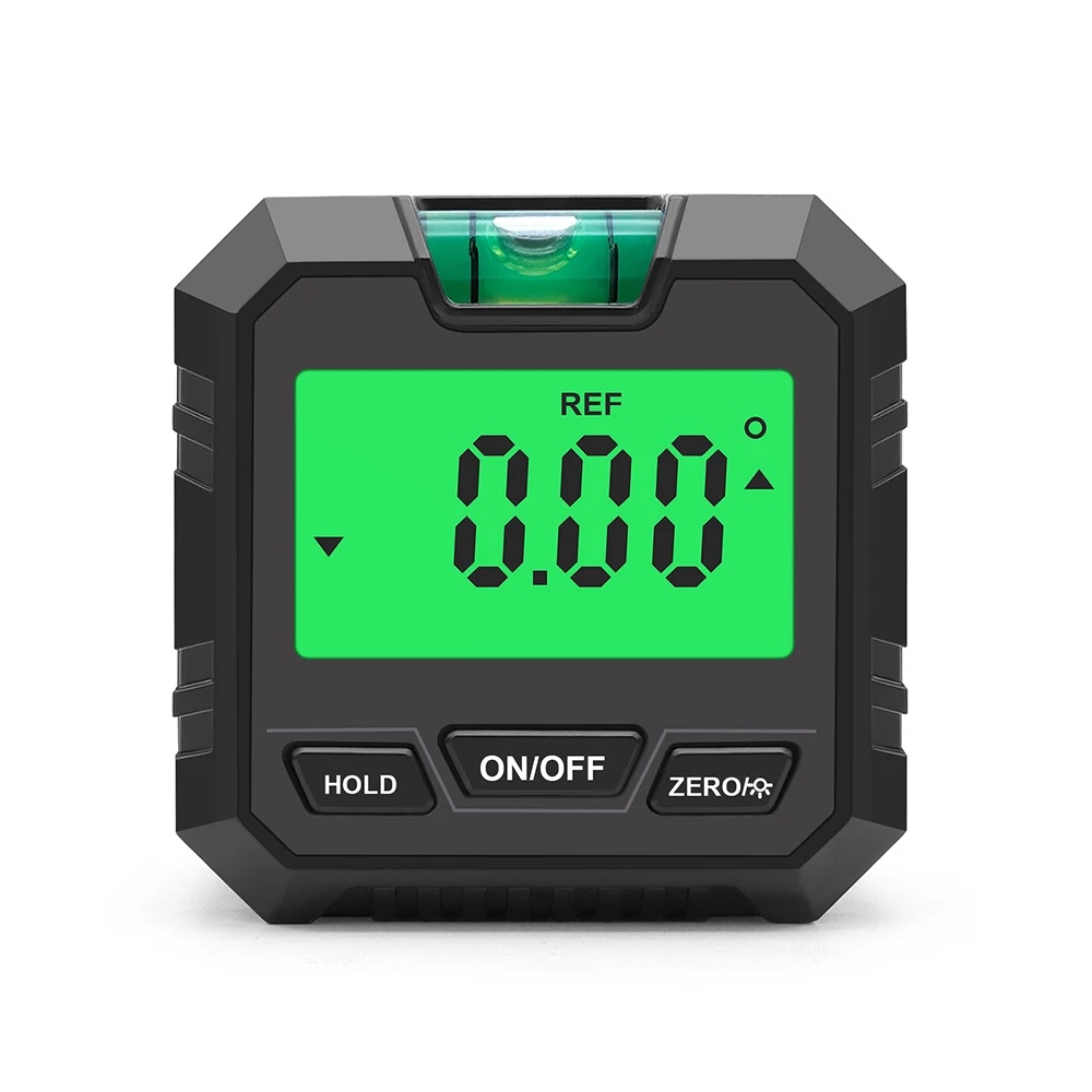 TEMU Lcd Digital Angle Gauge Magnetic Protractor Inclinometer Mini Level Meter 360 Degree Angle Finder Goniometer For Decoration