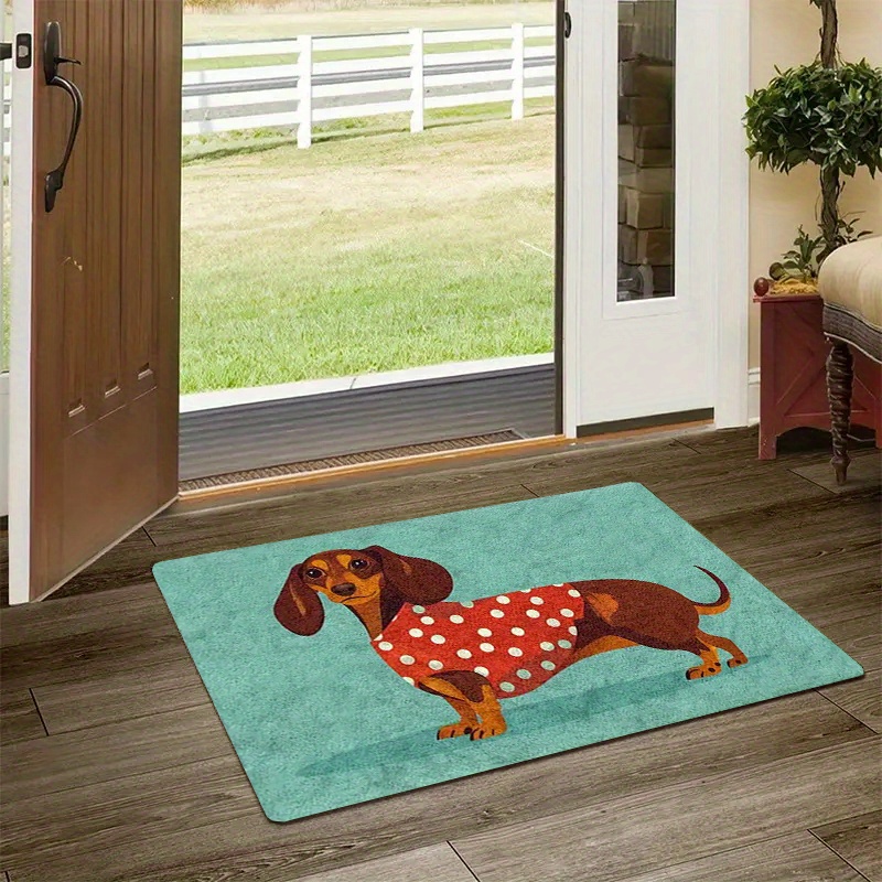 dachshund doormat sold on Temu United States