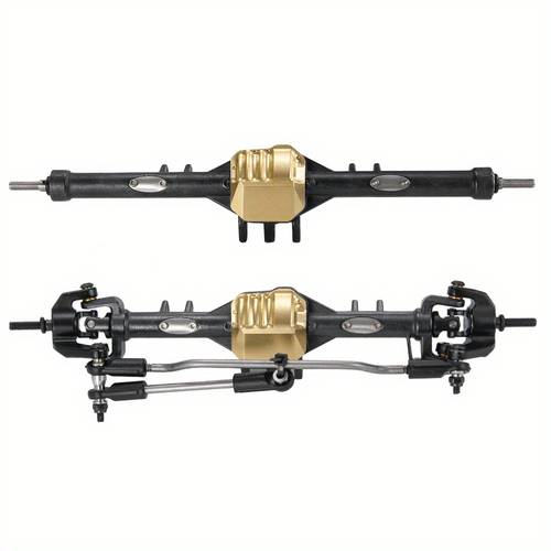 1pc copper front rear cover axles housing cover upgrade for ax90046 ax90047 1 10th rc crawler car