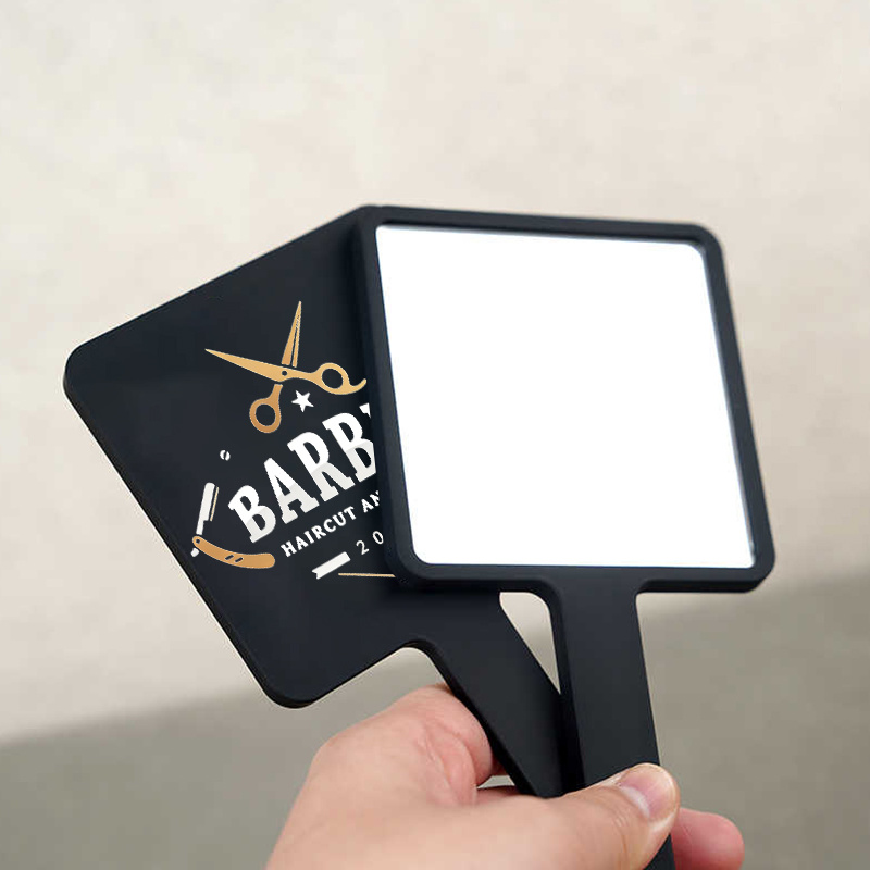 Professional Handheld Salon Mirror with Ergonomic Handle