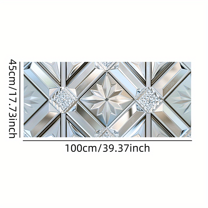 TEMU 1pc Moderne Kunst Raamfilm, 2D Plat Ontwerp, PVC Statische Cling Glasdeur & Raam Decoratieve Sticker, Privacy Bescherming voor Woonkamer,