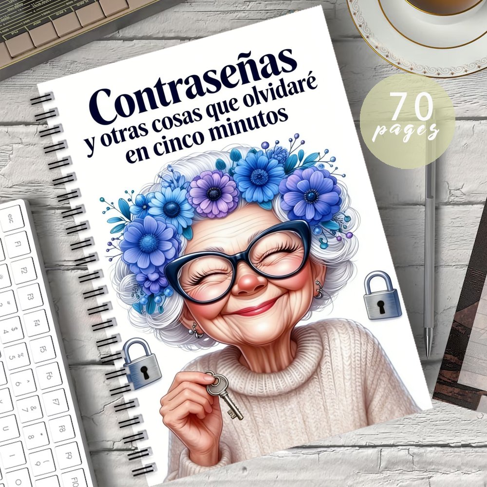 TEMU Cuaderno de para guardar claves en español, diseñado para a realizar un seguimiento de los inicios de sesión de tu sitio web. un diseño