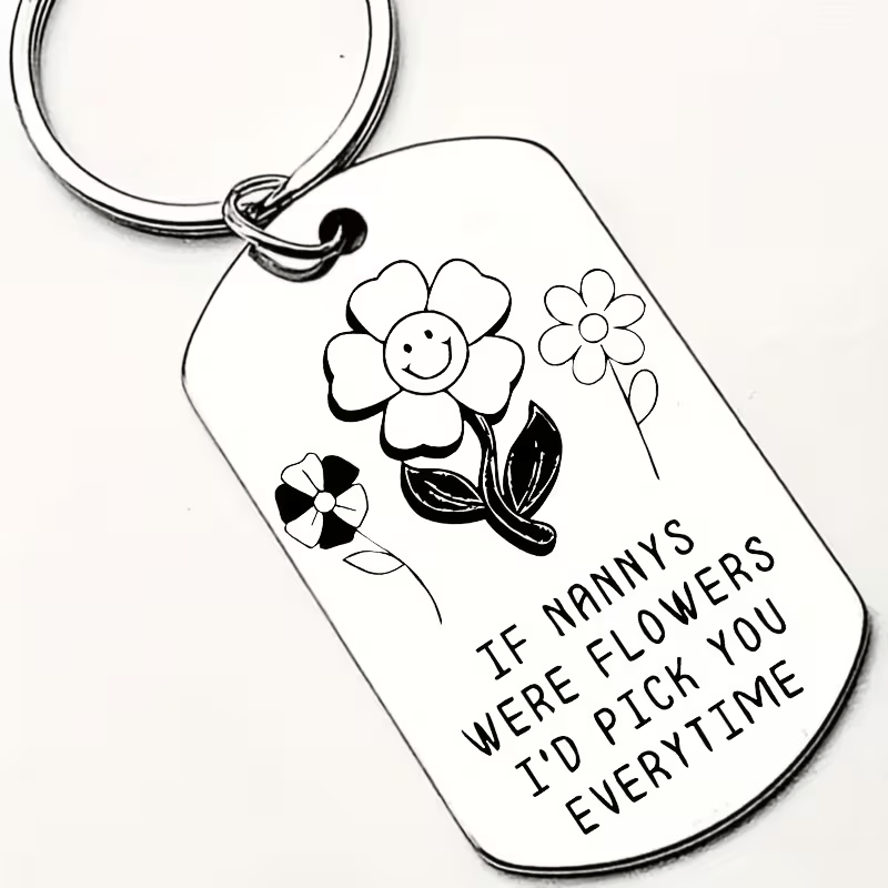 TEMU Porte-clés de remerciement pour humoristique - 'Si les étaient des fleurs, je choisirais vous toutes les ' - Appréciation pour les soins et ,
