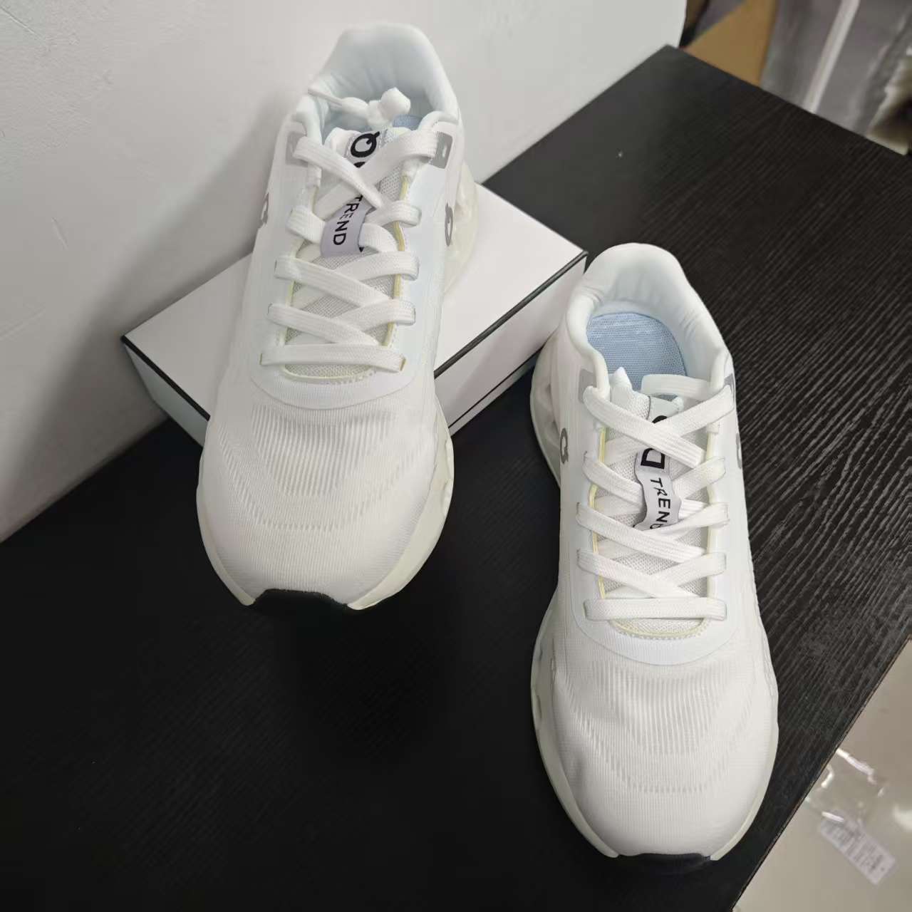 New Marathon Sneakers for Men, Lightweight Breathable Woven Running Shoes, Summer Lightweight Cushioned