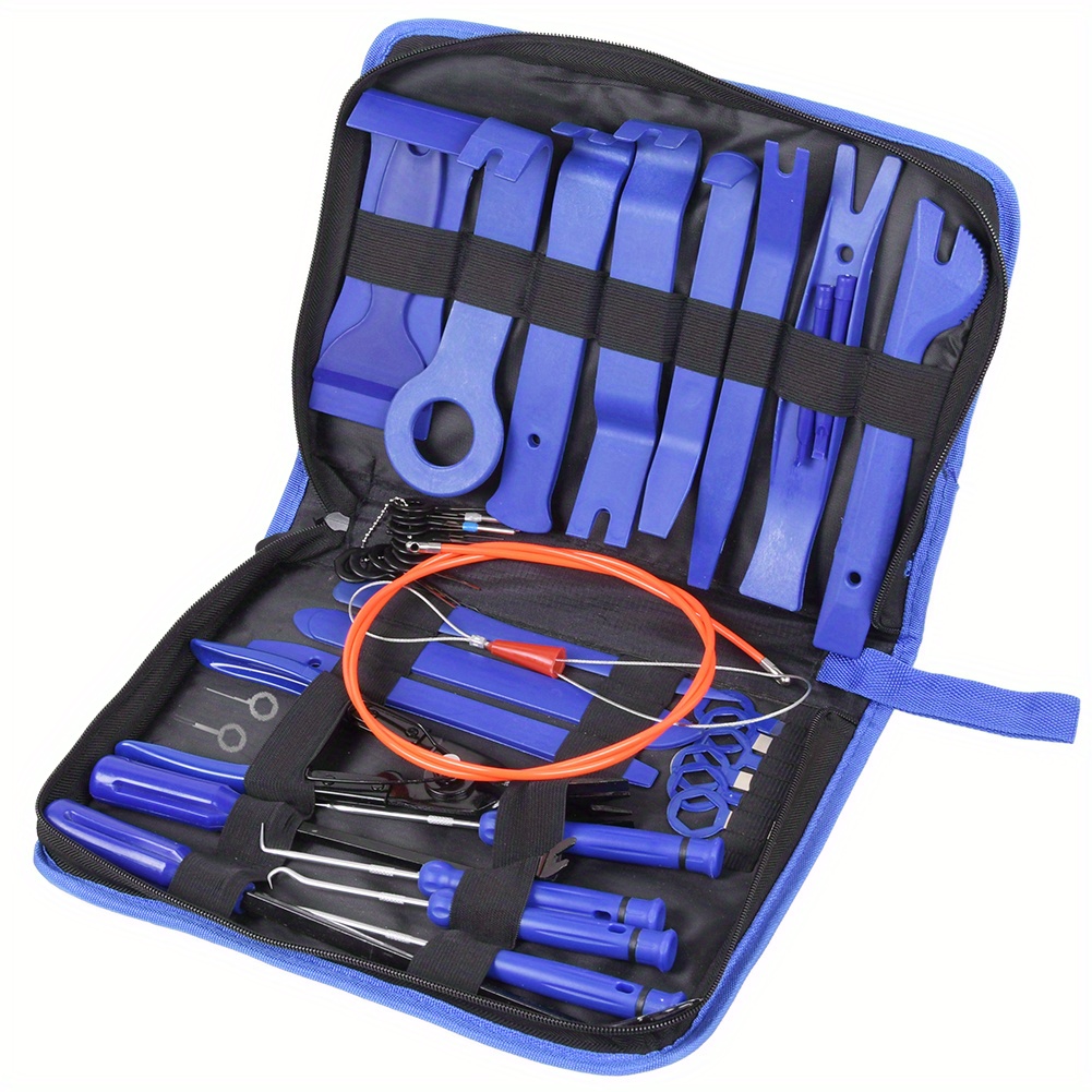 Image of 42pcs Car Interior Trim Tool Set Mounting Lever Automotive Clip Remover Disassembly Tool Set