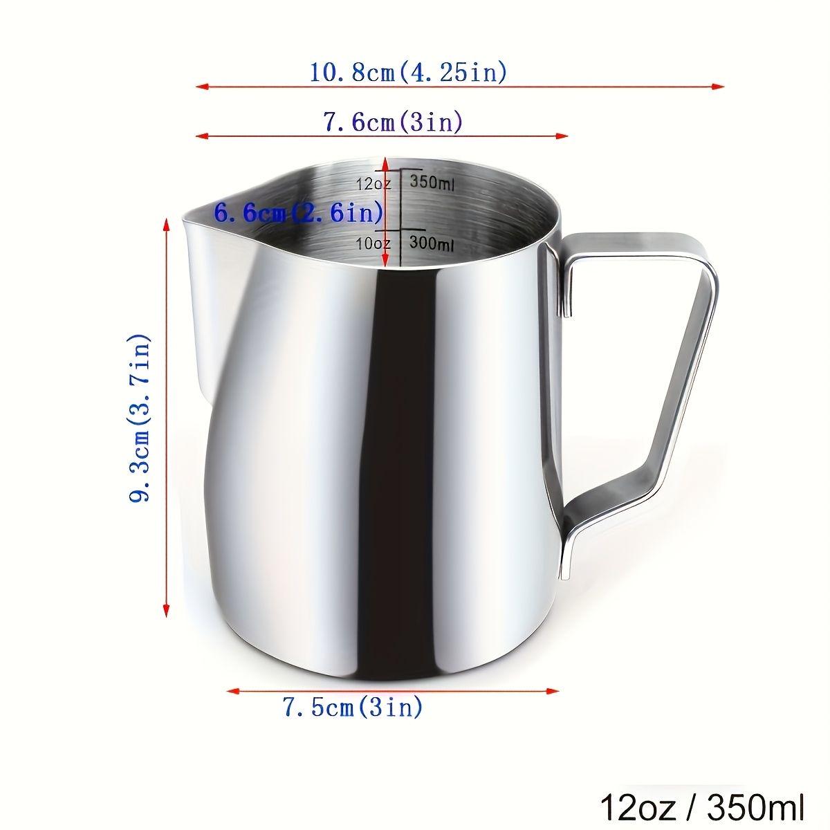 TEMU Shaon Stainless Steel Milk Pot With Thickened Composite Bottom, Anti-spillover, Precise Temperature Control, Bottom. Suitable Boiling Milk, ,