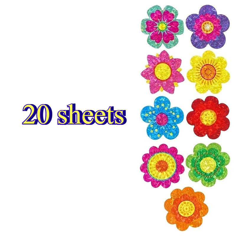 TEMU Christmas Shiny Floral Pattern Stickers, Christmas Gift Decorative Labels, Party Gift Inspirational Stationery Stickers, Perfectly Suitable For
