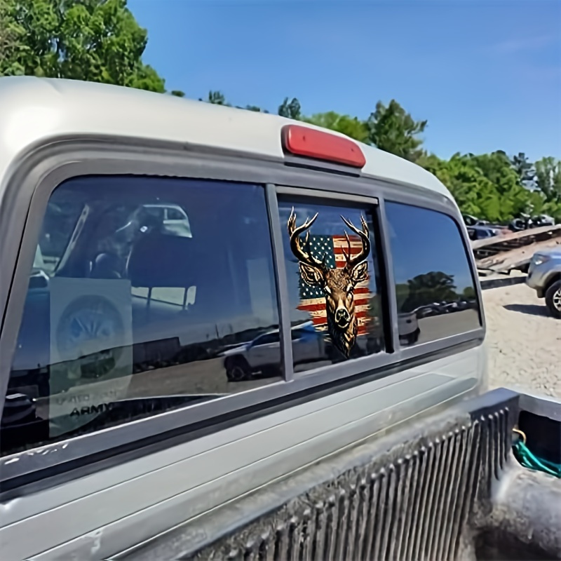 TEMU Stickers For The Back Window Of Trucks, Vinyl Decals For Rear Window Of Trucks, And Deer Stickers For Suv Rear Windows (deer, 11x10'')
