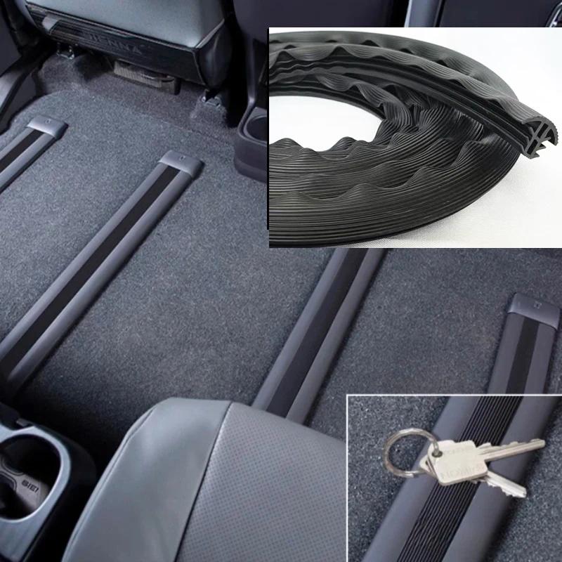 TEMU 10ft Universal Car Floor Seat Track Seal Strip Rubber, Seals Kit, Epdm Rail Dust Covers For Specific Van Models - Heavy-duty Sliding Track