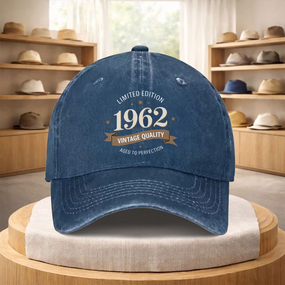 TEMU 1pc Vintage 1962 Reissue Adjustable Baseball Cap Suitable For Streetwear, Retro Unisex Hat For , Lightweight Outdoor Sports Cap For Hiking,