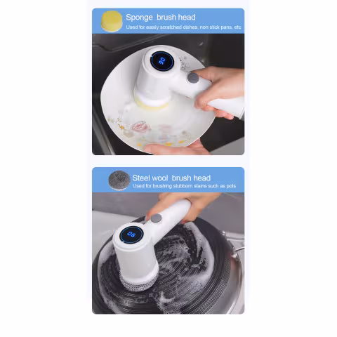 electric spin cleaning brush high speed brush heads kitchen bathroom car use multi functional cleaning tool must have household cleaning essential details 12